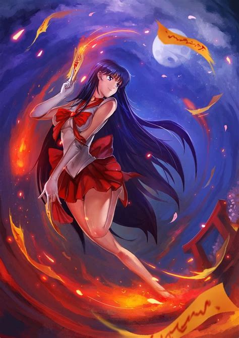 Sailor Mars Is Too Hot I Dont Really Mean That Sailor Mars Sailor Moon Manga Sailor Moon
