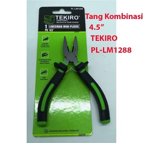 Jual TANG KOMBINASI 4 5 TEKIRO PL LM1288 LINESMAN PLIER 4 5 Inch Tekiro