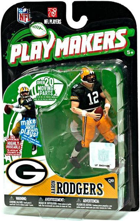 Mcfarlane Toys Nfl Green Bay Packers Playmakers Series 1 Aaron Rodgers