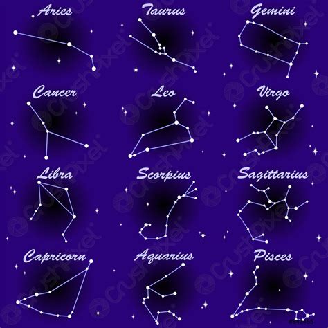 Constellation Zodiaque Signes Astrologiques Conception Vectoriel Vecteur Stock 842455 Crushpixel