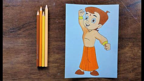 Easy Drawing Of Chhota Bheem How To Draw With Doms Color Pencil