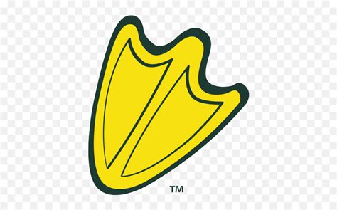 Download Duck Foot Yellow Green Outline Oregon Ducks Foot Logo Png
