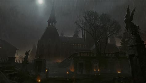 Wallpaper Vampyr Gothic Video Game Art London City Mist Dark