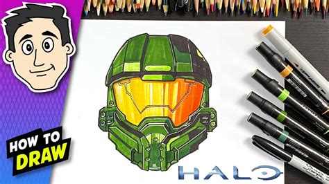 How To Draw Halo Master Chief Youtube