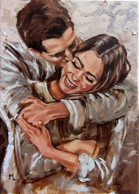 Silhouette Art Romantic Hugs Lovers Couple Painting Sensual Kiss Man And Woman Figure Love
