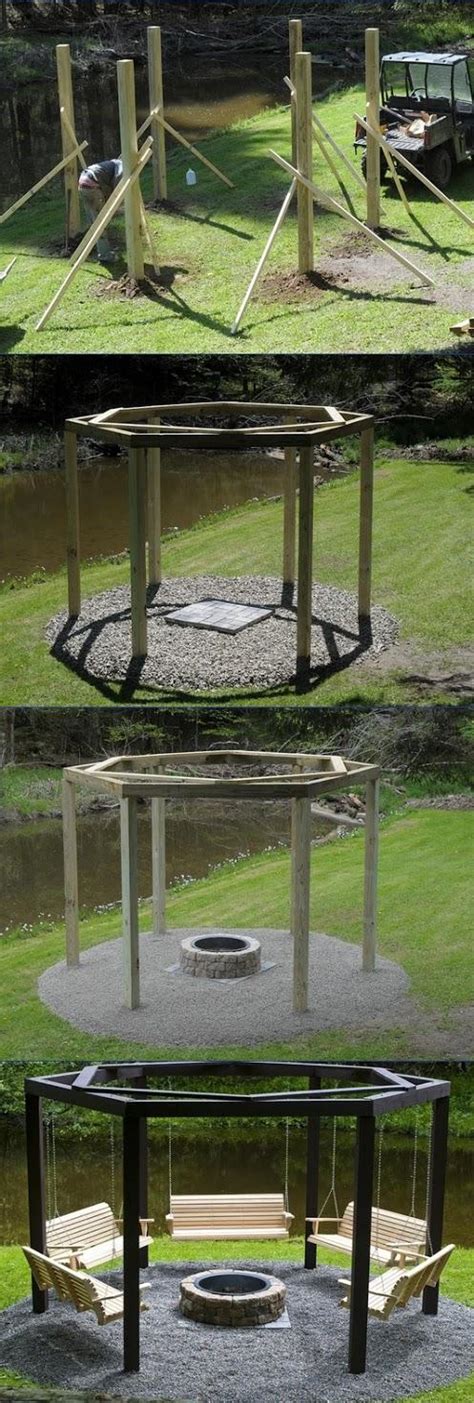 Build your own fire pit swing set. Food & juices: How to Build Swings Around a Campfire