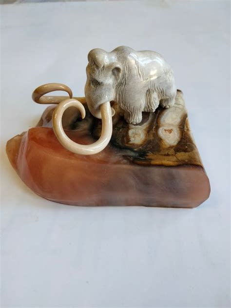 Very Fine Hand Carved Woolly Mammoth Figurine Omsk Art Catawiki