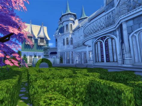 Virtualfairytales Elven Castle Castle Elven City Sims House Plans