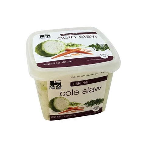 Carefree liners, to go, extra long, unscented. Food Lion Cole Slaw (45 oz) - Instacart
