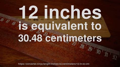 12 In To Cm How Long Is 12 Inches In Centimeters Convert