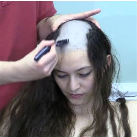hairdare headshave shavedhead baldbychoice shaved hair women bald head women undercut