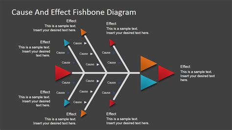 Flat Fishbone Diagram For Powerpoint Slidemodel