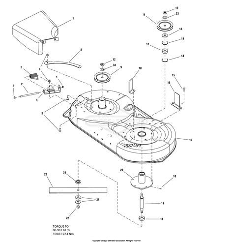 Simplicity Mower Deck Parts Diagram For Mower Deck