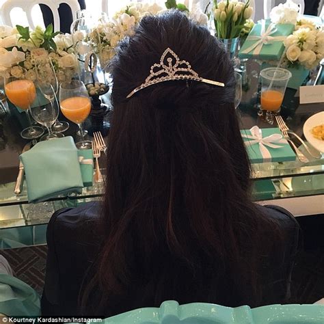 Inside Kourtney Kardashians Elaborate Breakfast At Tiffanys Themed