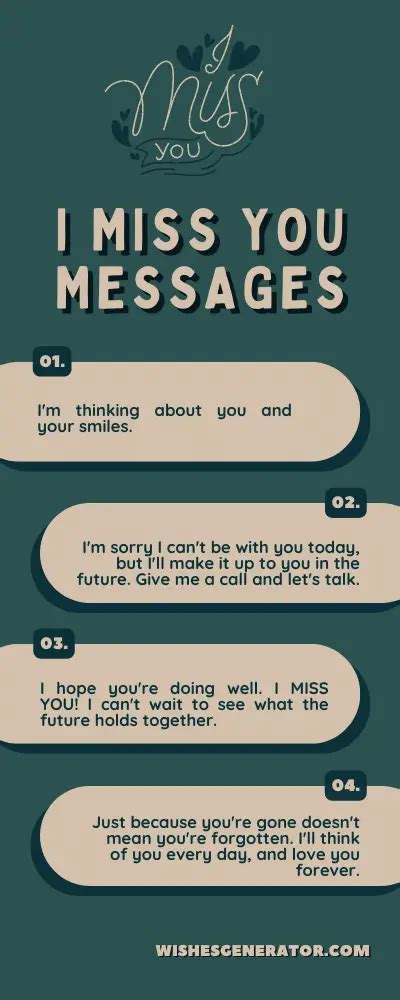 57 I Miss You Messages