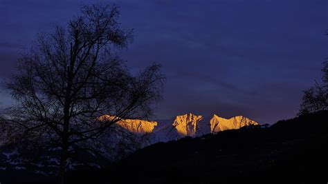 Glowing Mountain Alps Surselva Free Photo On Pixabay Pixabay