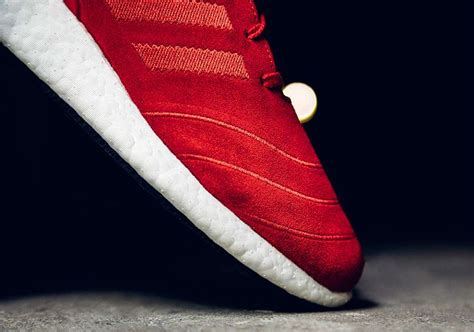 Adidas Skateboarding Busenitz Pure Boost In Scarlet Red