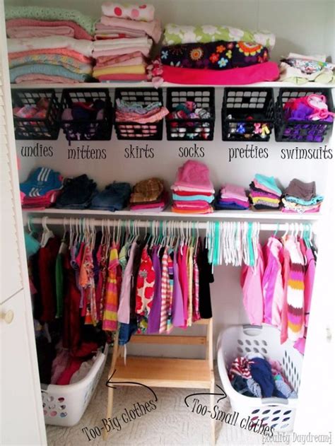 Hang necklaces to avoid tangling, store earrings in pairs to make accessorizing a breeze, and display bangles and. 30 DIY Organizing Ideas for Kids Rooms | Girls closet ...