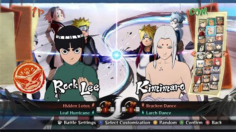 Naruto Shippuden Ultimate Ninja Storm 4 Rock Lee Vs Kimimaro Youtube