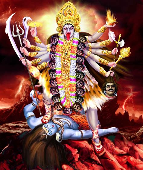 Kali Chaudas Goddess Kali Worship During Diwali Ganesh Marble
