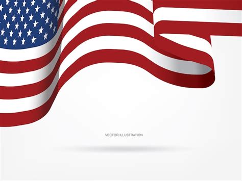 Premium Vector Abstract American Flag For Background