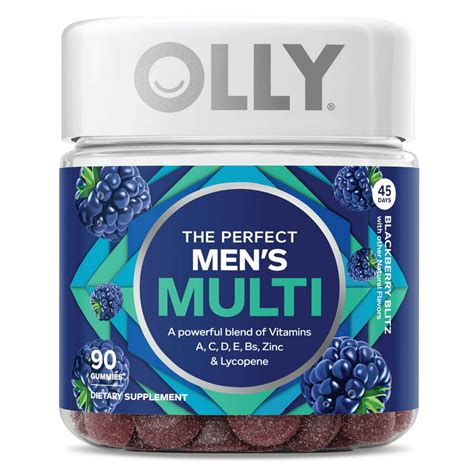 Olly The Perfect Mens Multi Vitamin Gummies With Lycopene 90 Ct