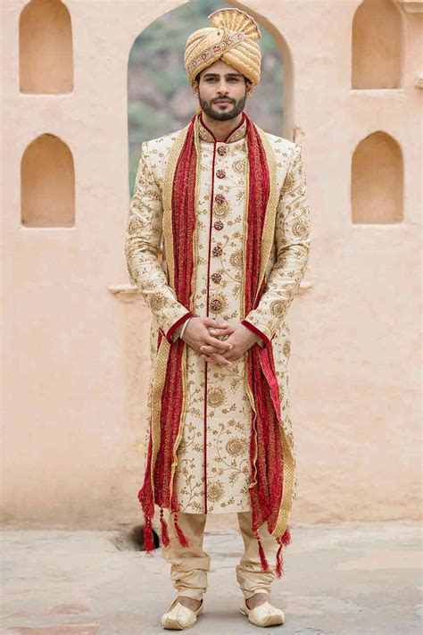 Exquisite All Over Embroidered Sherwani Designer Wedding Sherwani For