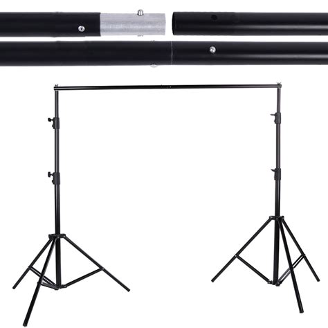 DE STOCK M Adjustable Backdrop Stand Crossbar Kit Set Photography Background Support