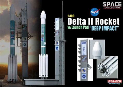 Delta Ii Rocket Wlaunch Pad Deep Impact Space Die Cast Model