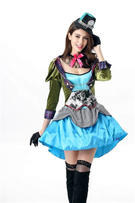 Halloween Alice In Wonderland Womens Plus Size Deluxe Mad Hatter