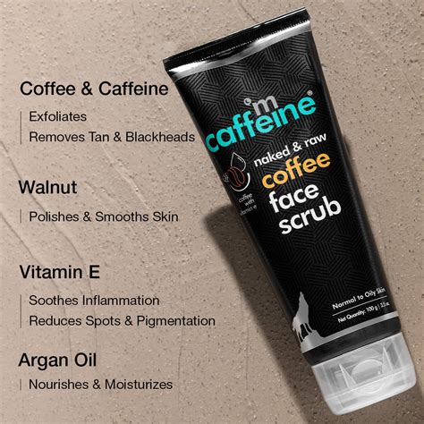 Mcaffeine Exfoliating Coffee Face Scrub With Walnut And Vitamin E For