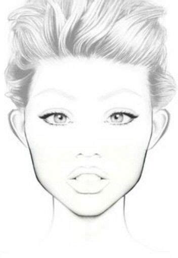 Pin By J Pumpkin On Printable Face Chart Makeup Face