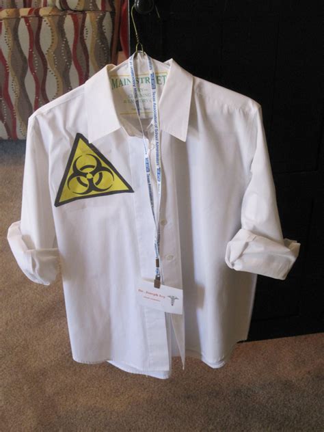 Mad Scientist Costume My Old White Shirt For A Lab Coat Printed