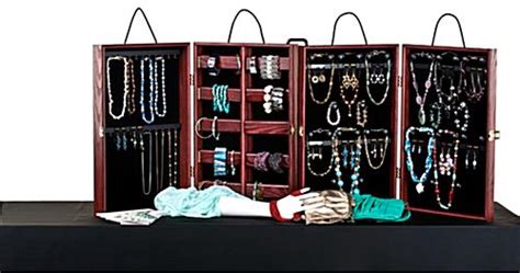 Portable Jewelry Display Case Is For Trade Shows Craft Fairs And Home