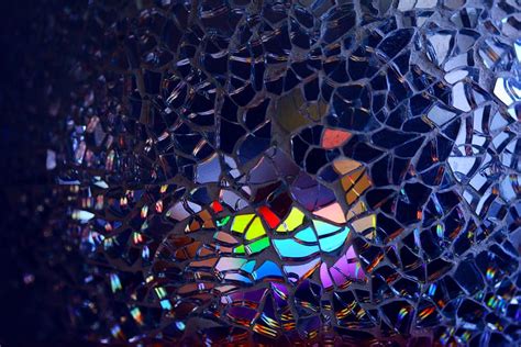 Hd Wallpaper Multicolored Broken Mirror Decor Art Artistic Broken Glass Wallpaper Flare