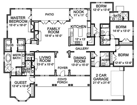Traditional Style House Plan 5 Beds 45 Baths 3536 Sqft Plan 490 11