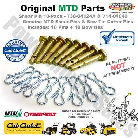 On All Orders Free Shipping 10pk Cub Cadet 738 04124a And 714 04040