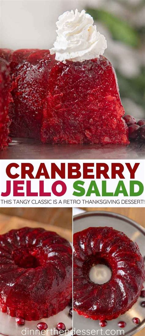 Guide to christmas dinner ideas. Cranberry Jello Salad is a holiday favorite molded jello dessert, with raspberry jello ...