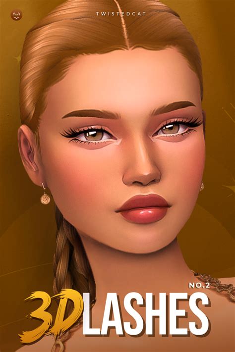 3d Eyelashes No2 Twistedcat On Patreon The Sims 4 Packs Sims 4 Cc