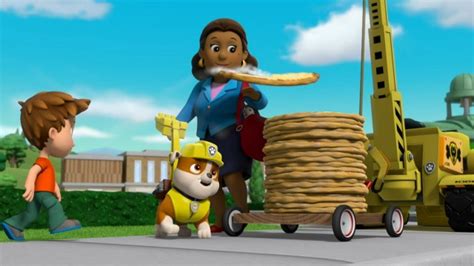 Paw Patrol Pups Save A Tower Of Pizza