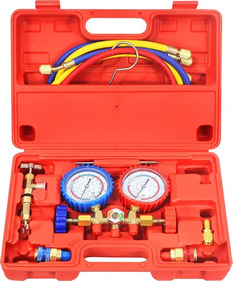 Buy Ac Gauges Freon R134a R22 Refrigerant Recharge Kit Ac Manifold