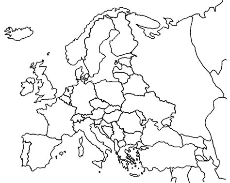 Europe Coloring Pages Kidsuki