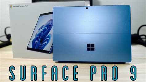 Surface Pro 9 Unboxing First Look Sapphire Youtube