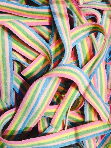 Rainbow Strips Fruit Flavour Fizzy Belts Are Delicious Strips Of