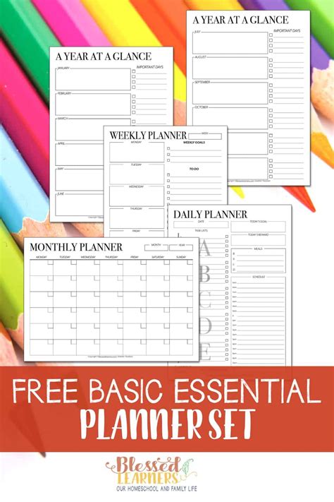 I Create A Set Of Basic Planners For Myself To Help Me Manage My Time