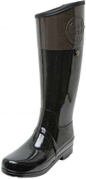 Hunter Riding Bicolor Boots In Brown Black Lyst