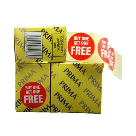 5000 X “buy One Get One Free” Retail Self Adhesive Price Labels
