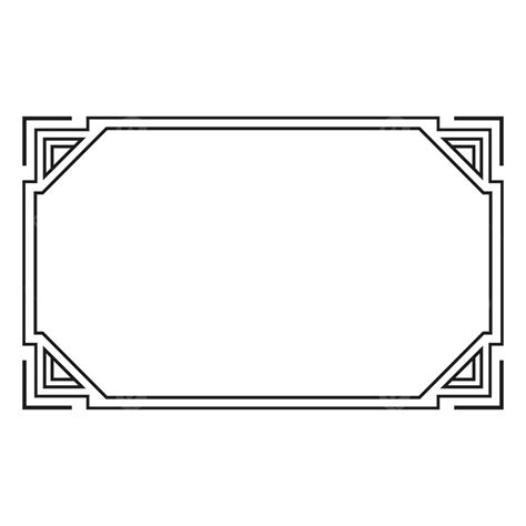 Gambar Bingkai Geometri Hitam Png, Vektor, PSD, dan untuk Muat turun