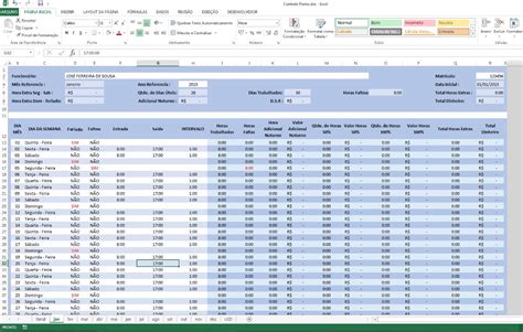 Como Montar Uma Escala De Trabalho x No Excel Trabalhador Esforçado