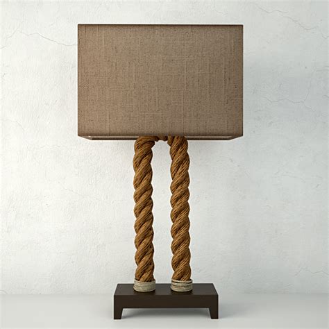 Nautical Rope Table Lamps 3d Model Cgtrader